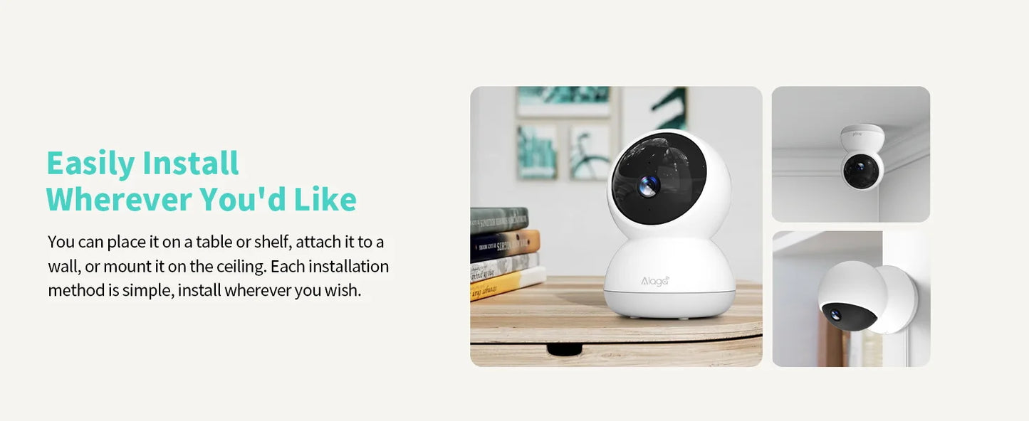 ALAGA 5MP PTZ Wireless CCTV Camera Auto Tracking Night Vision