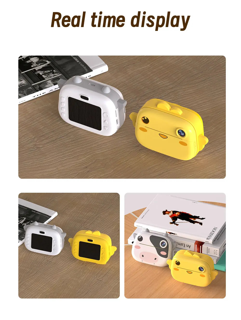 Kids Instant Print Camera 16G 1080P HD Photo Printer Gift