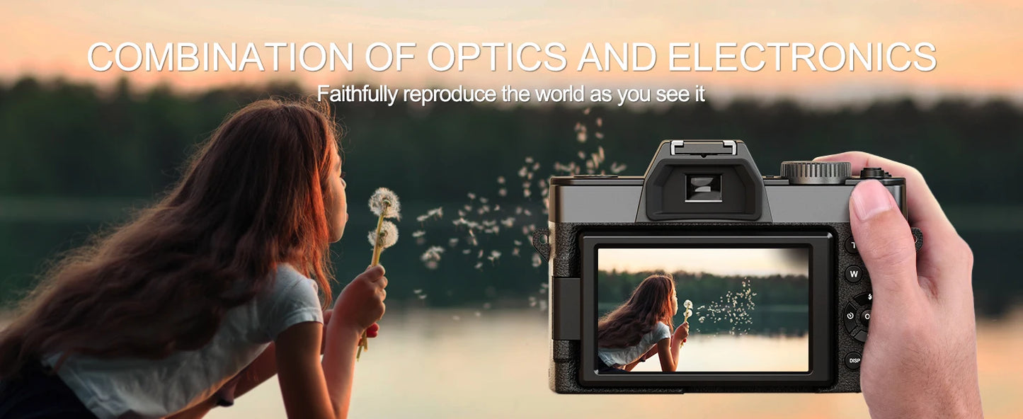 NBD 48MP Digital Camera With WiFi App Control 4K Autofocus