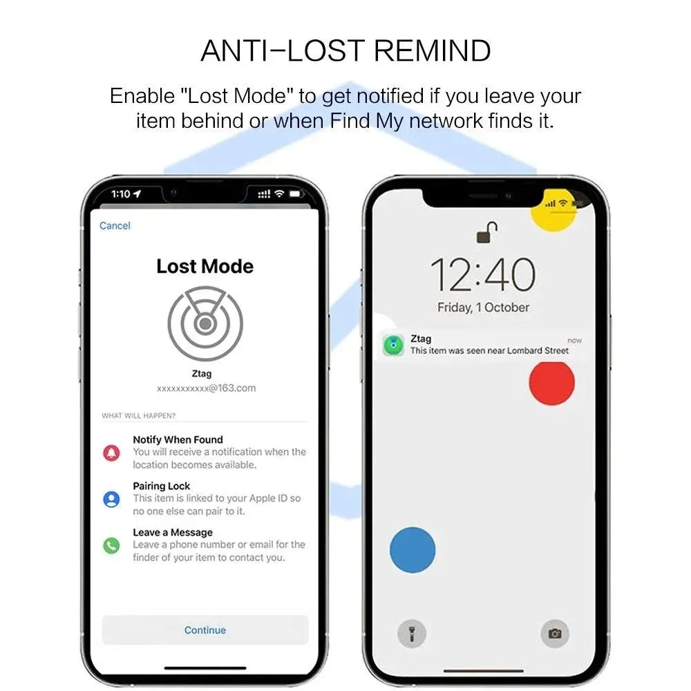 GPS Tracker, Apple Find My Key Finder for Pets