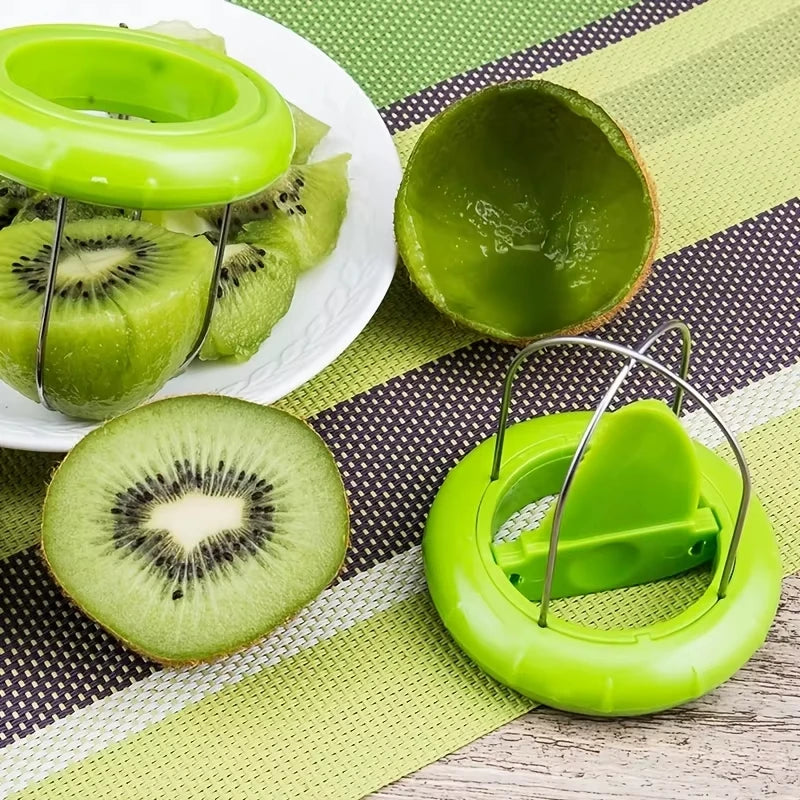 Stainless Steel Kiwi Cutter Peeler Slicer for Fast Fruit Prep