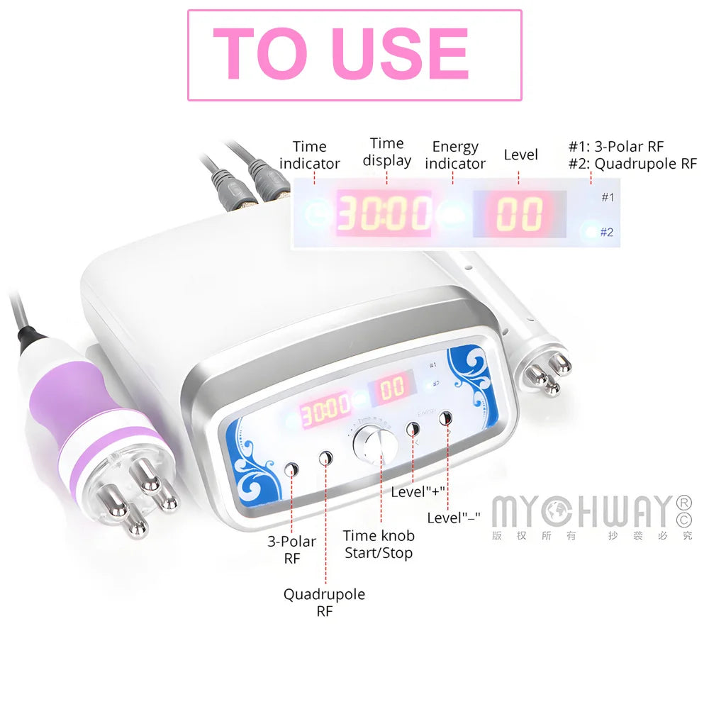 Mychway Mini 2in1 Multipolar Facial Wrinkle Removal Machine