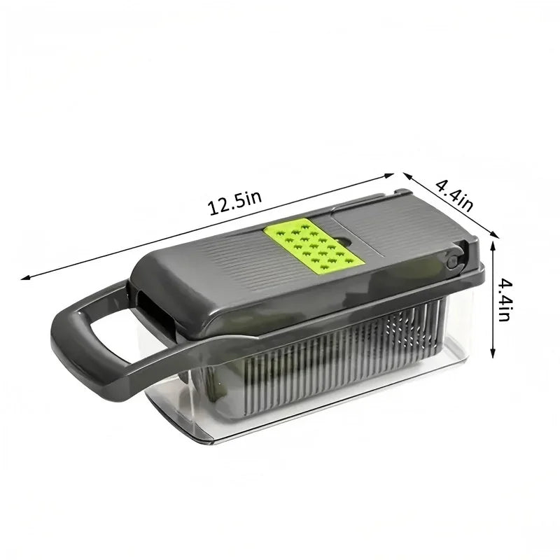 Multi Blade Stainless Steel Vegetable Chopper For Kitchen Meal Prep