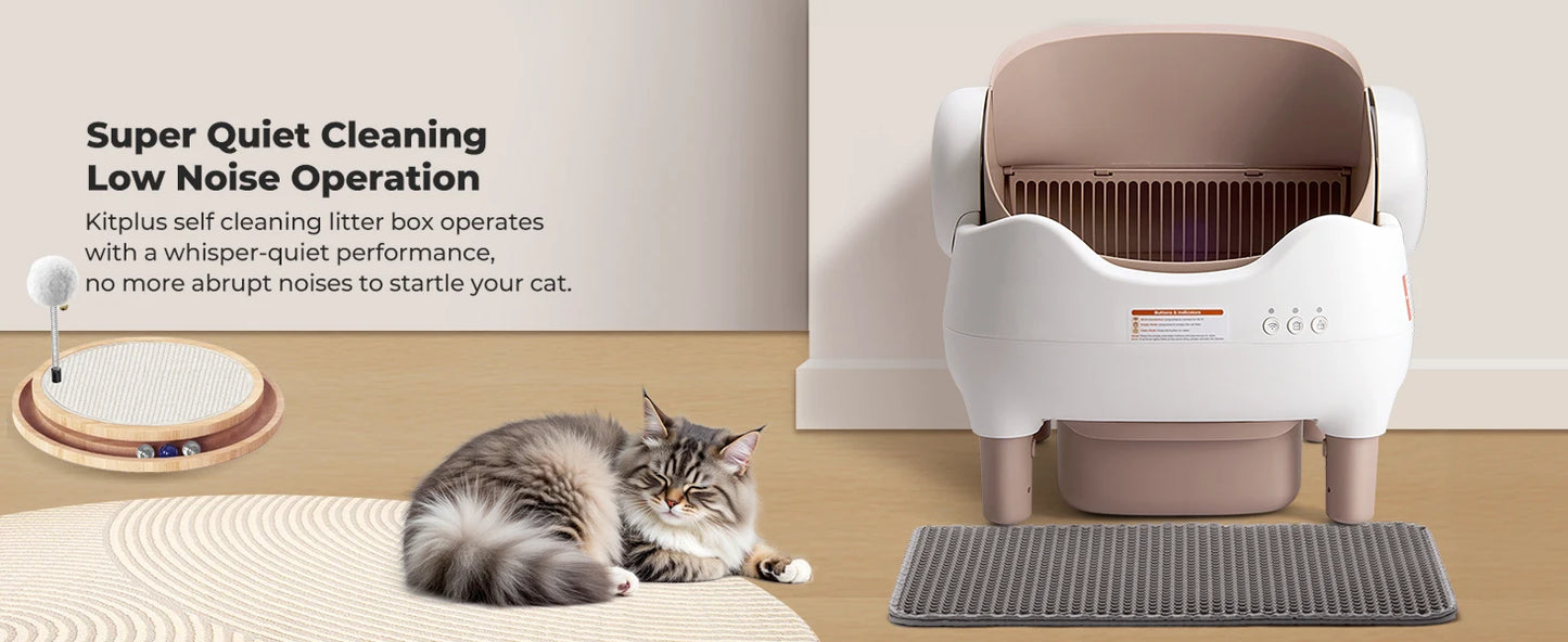 Lunapurr Self Cleaning Litter Box Automatic Cat Litter Box