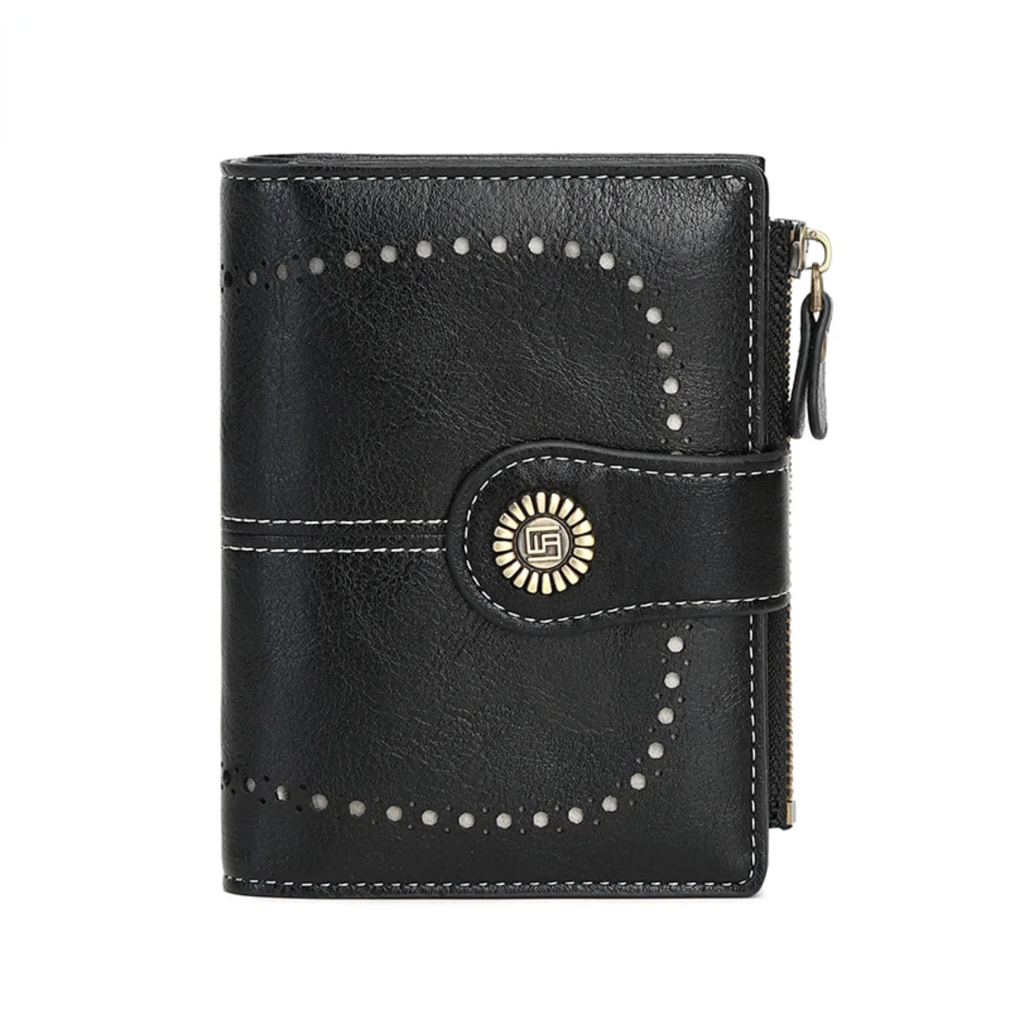 Sichuan RFID Anti Theft Women Wallet Multi Card Zipper