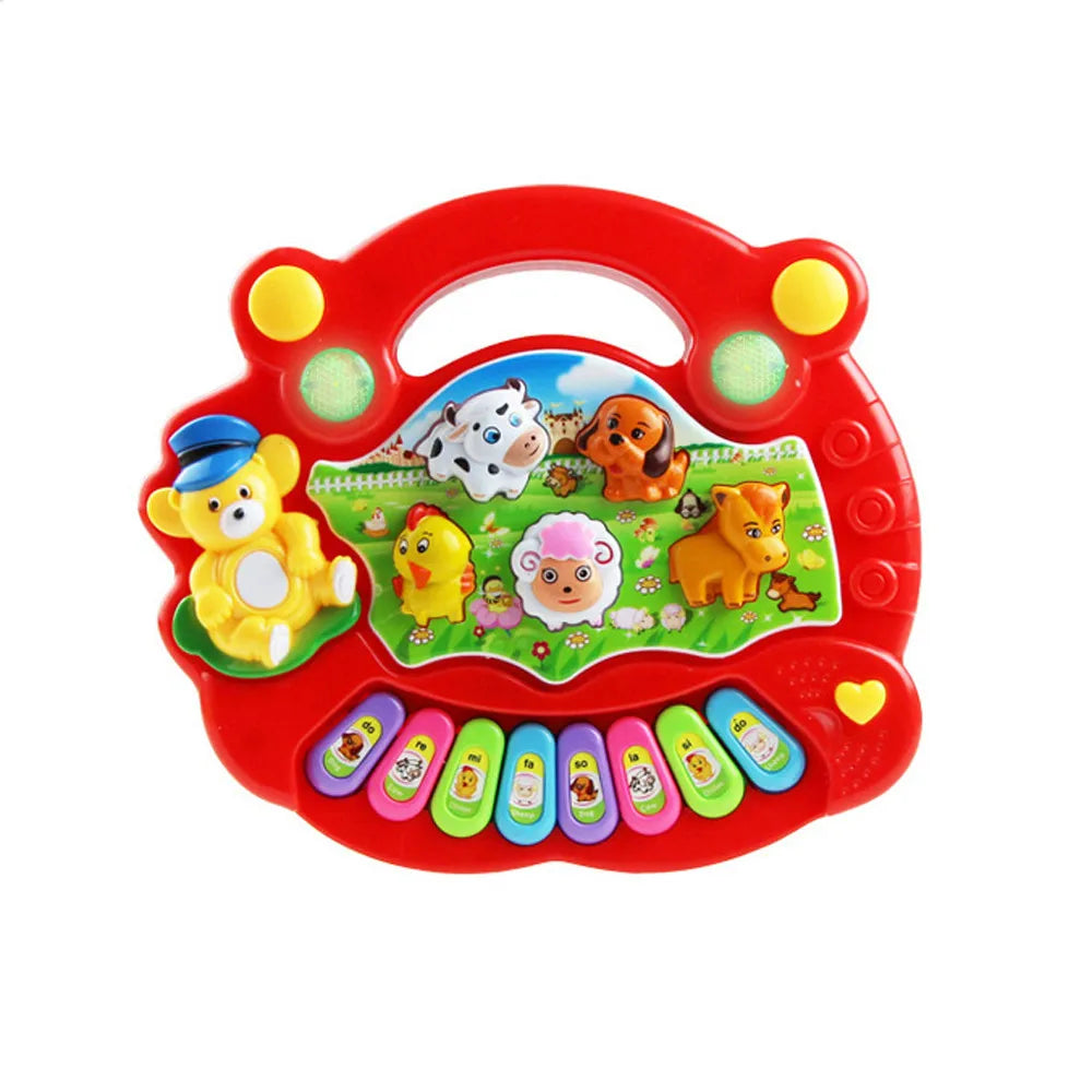 Baby Musical Toy Piano Keyboard Animal Sounds Educational
