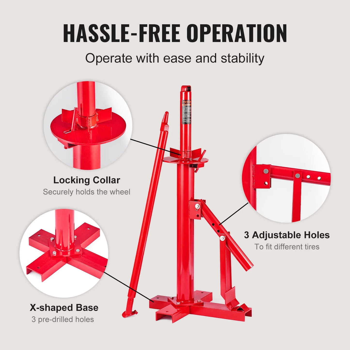 SucceBuy Portable Manual Tire Changer Bead Breaker Tool for Garage