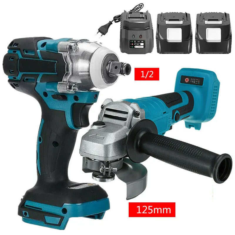 Hign-concerned Brushless Angle Grinder 18V Makita Battery Kit