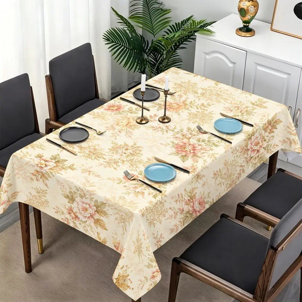 Vesperi Botanical Floral Tablecloth For Home Dining Decor