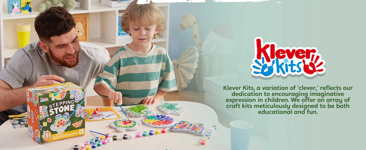 Joyfy Kids Stepping Stones Painting Kit Five Garden Stones Set