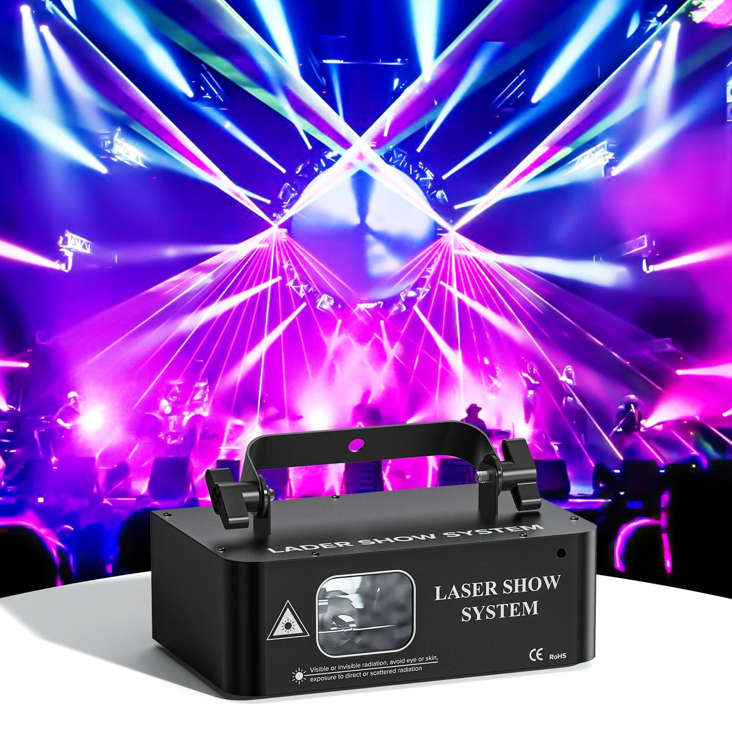 Datewink LED Stage Lights RGB Scanner Beam Projector Stage Lighting Effect DJ Disco Light DMX512 For Wedding Birthday Party Show