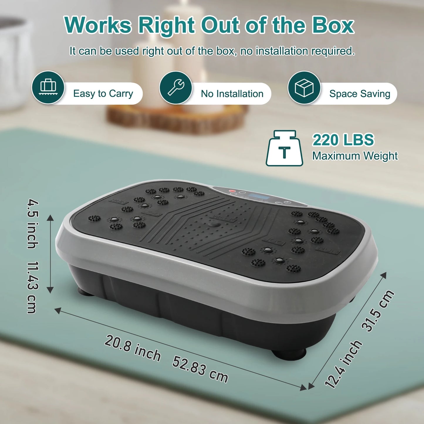 H Vibration Plate Exercise Machine For Fat Burning Fitness