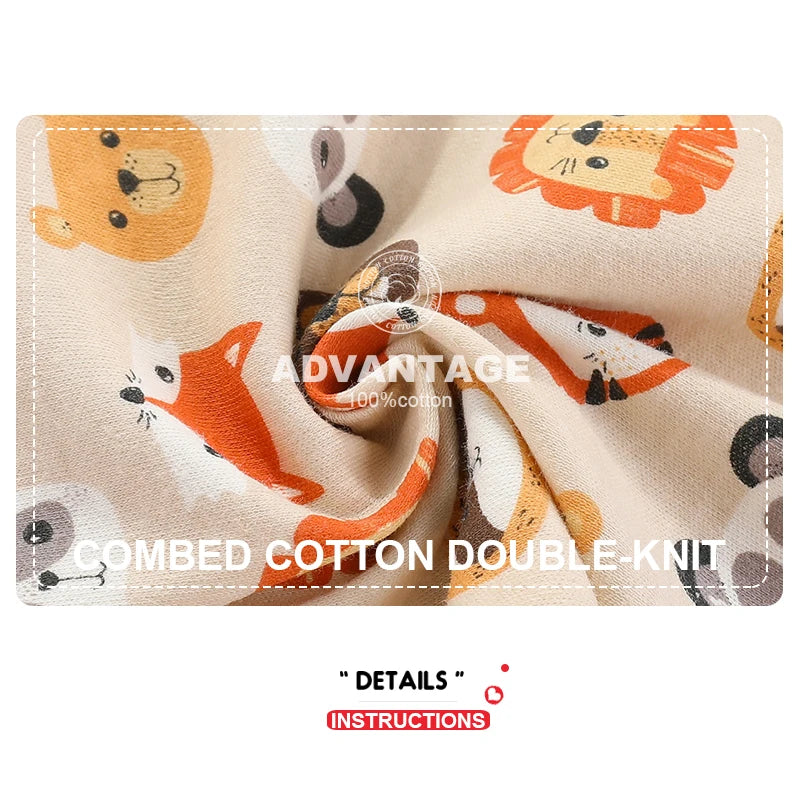 Summer Cartoon Baby Bodysuits 100 Percent Cotton Unisex