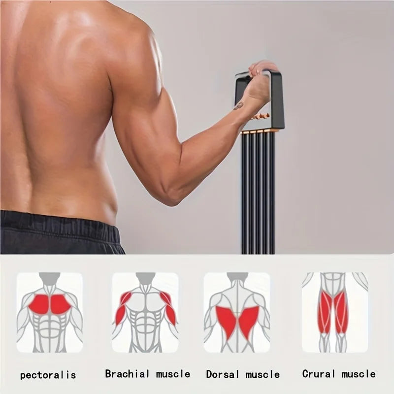 AEHOME Chest Expander With Adjustable Resistance Bands For Upper Body
