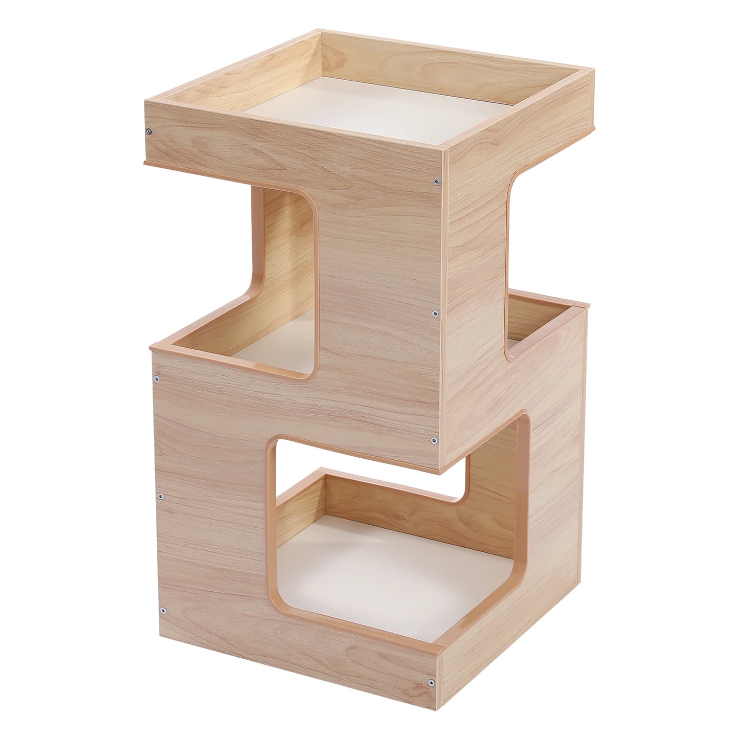 PAWZ Road Wood Cat Condo Tower With Scratching Pad Mats