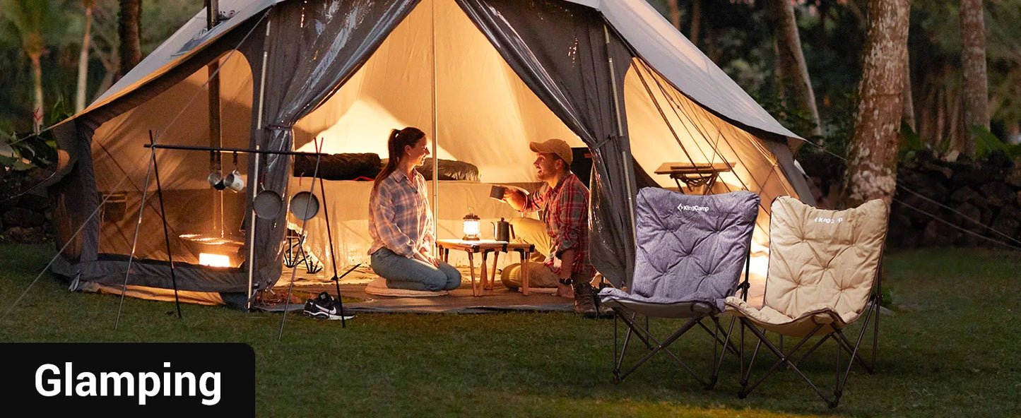 KingCamp Premium Upholstered Butterfly Camping Chair Portable Foldable For Travel