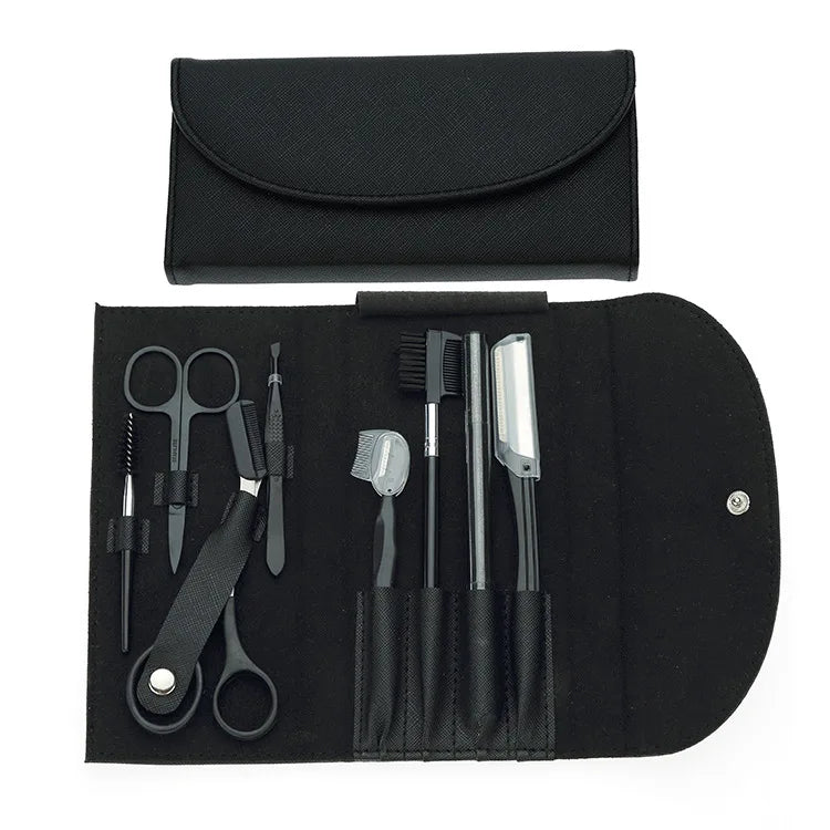 Hign Concerned Chemical Eyebrow Trimming Tool Set With Comb