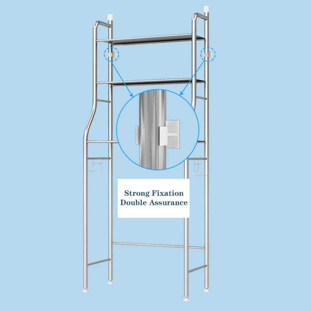 Studyset Over Toilet Storage Shelf 2 Tier Freestanding Metal