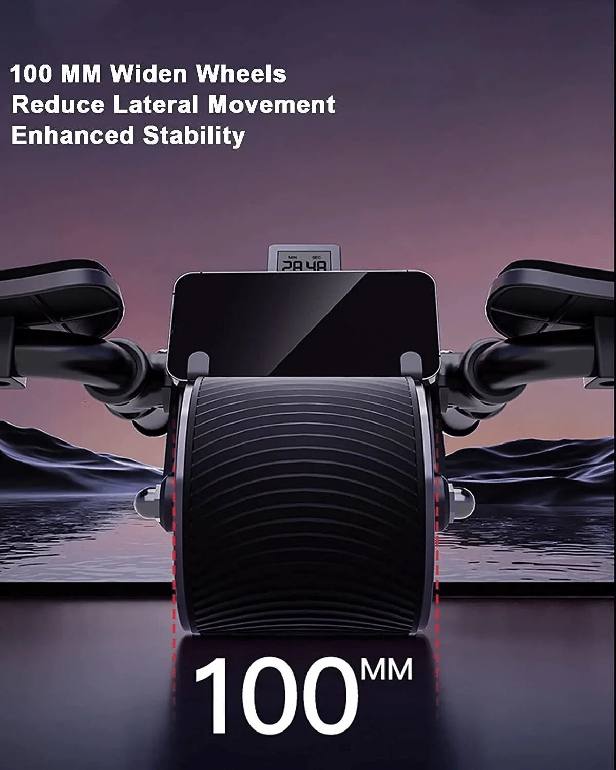 Ab Roller Wheel For Core Muscle Training With Timer Design