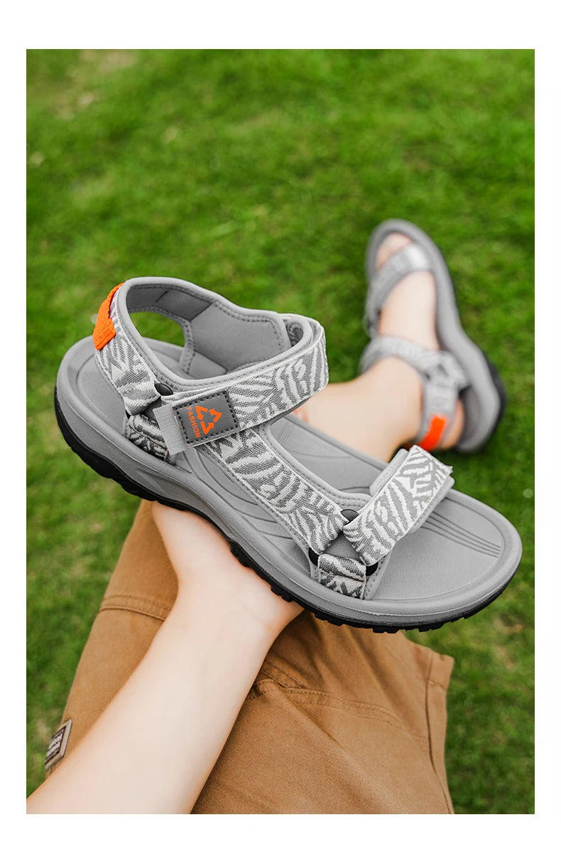 NBGAGA Men Lightweight Hiking Sandals Open Toe Beach Travel Shoes