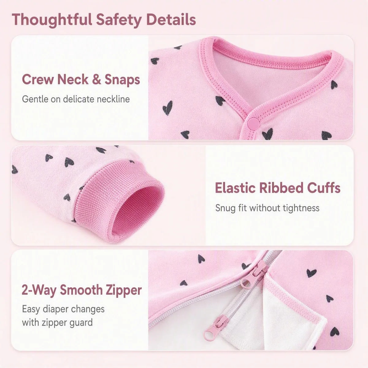 Jy Cozy Cotton Baby Short Sleeve Snap Closure Bodysuit Set