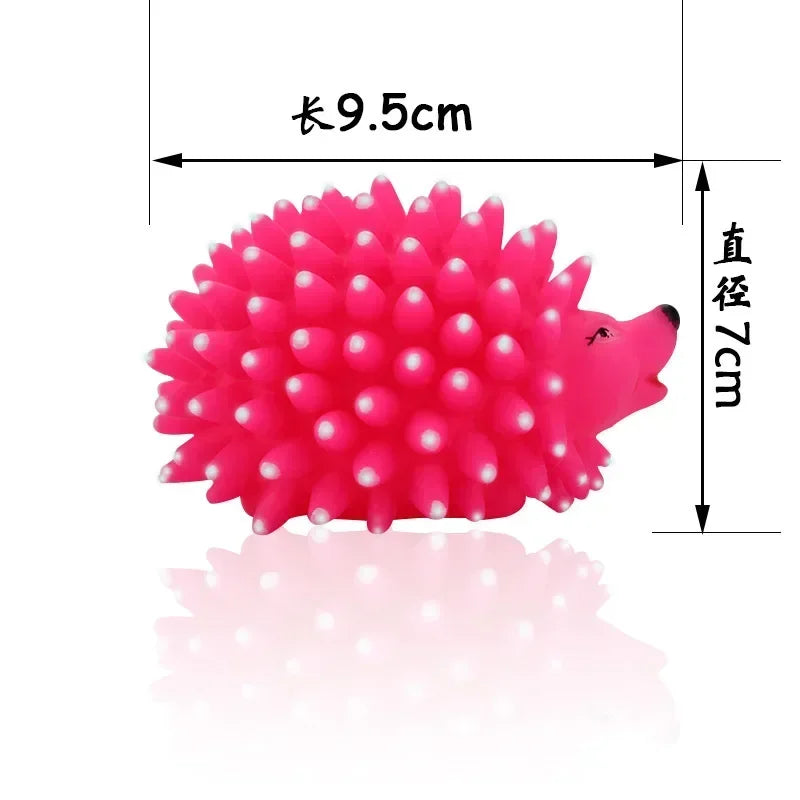 Hign-concerned Hedgehog Squeaky Rubber Dog Toy Chew
