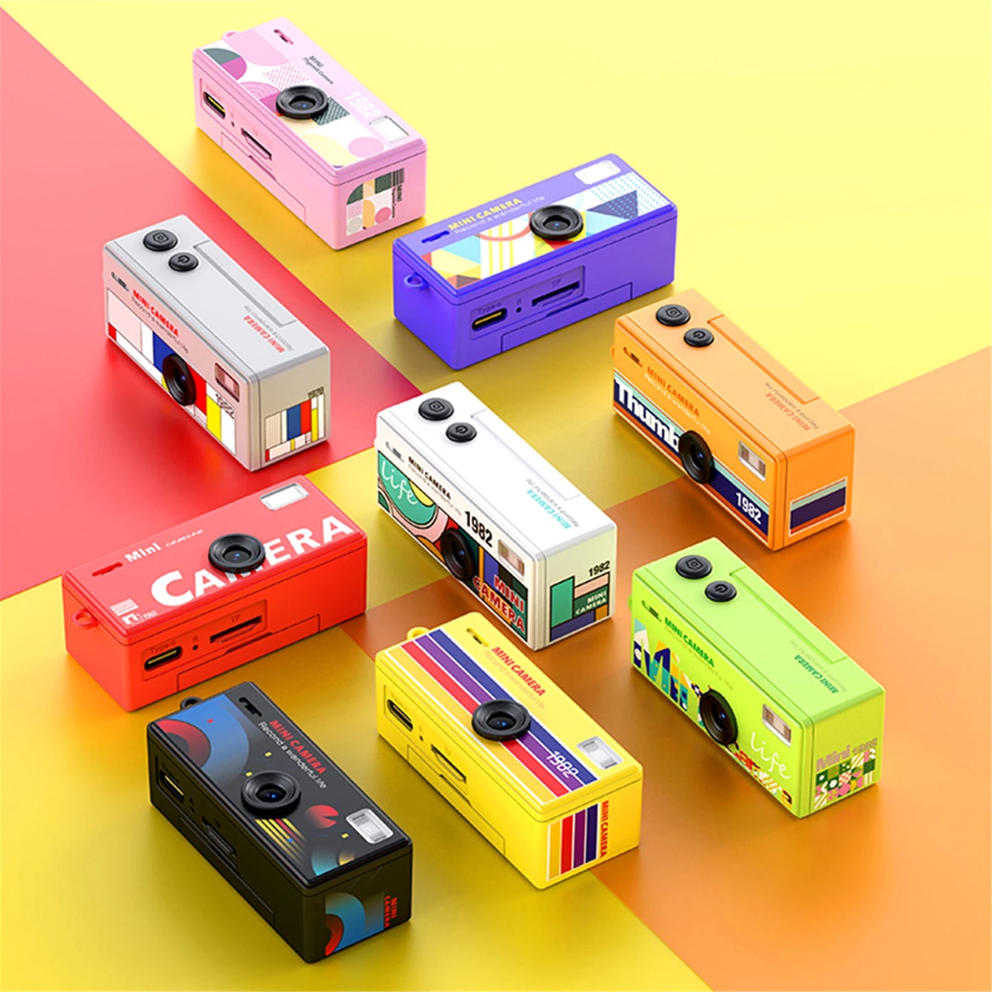 Shunmaii Retro Small Video Recorder Camcorder 1080P For Travel Vlog