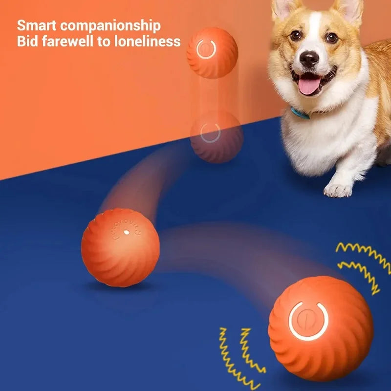 Automatic Bouncing Rolling Ball Dog Toy USB Interactive Puppy Toy