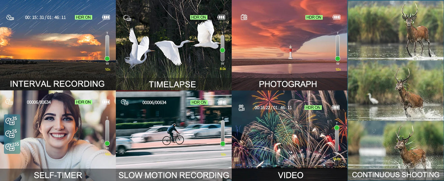 NBD 48MP Digital Camera With WiFi App Control 4K Autofocus