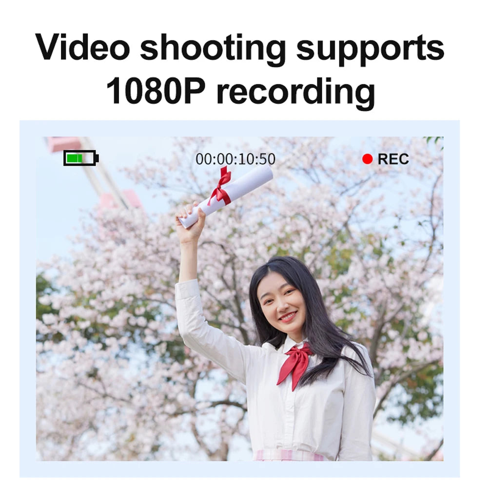 APWIKOGER 4K HD Digital Camera With 16x Zoom Camcorder Vlogging