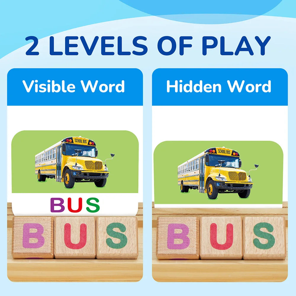 Spelling Games With Flash Cards Montessori Letter Matching For Kids
