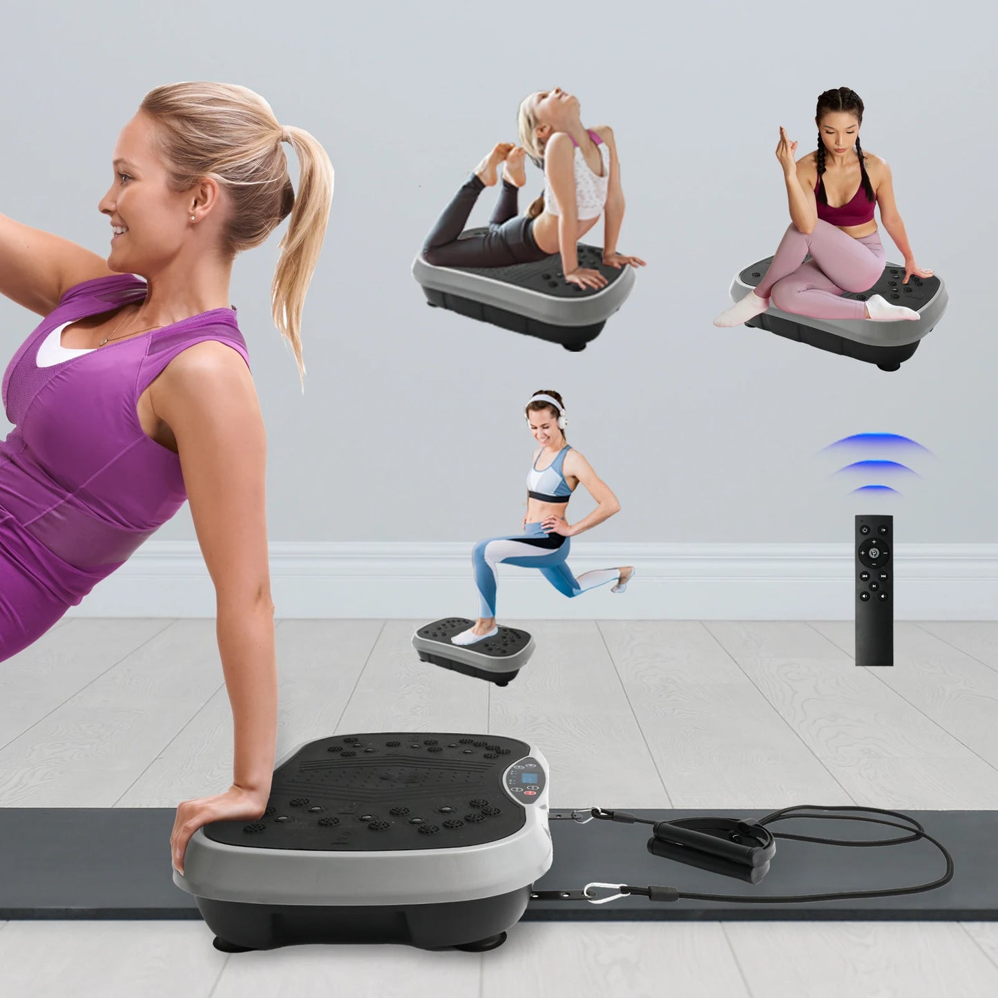 H Vibration Plate Exercise Machine For Fat Burning Fitness