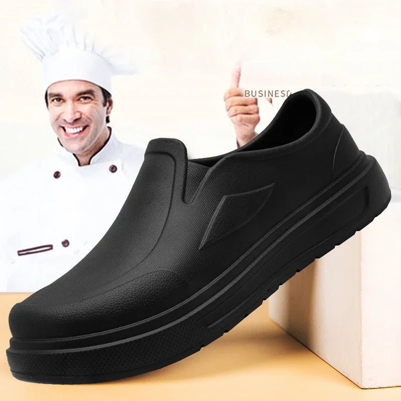 Mens Anti Slip Kitchen Shoes Oil Resistant Work Clogs