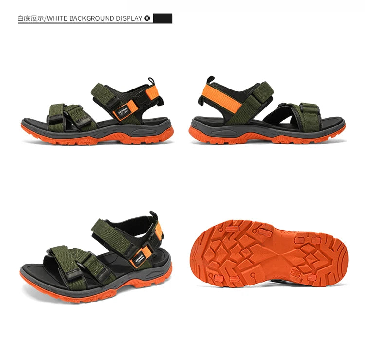 EALSQNCN Men's Summer Sandals Lightweight Anti Slip Comfort