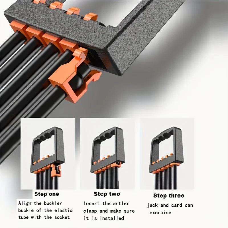 AEHOME Chest Expander With Adjustable Resistance Bands For Upper Body
