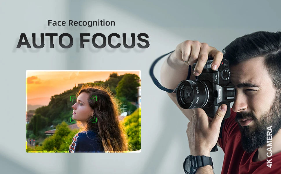 NBD 48MP Digital Camera With WiFi App Control 4K Autofocus