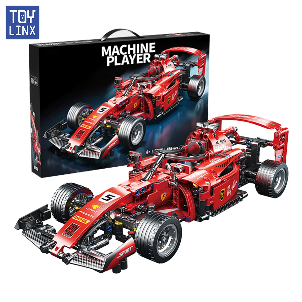 KAVOWORLD Racing Car Building Sets MOC Model Toy for STEM