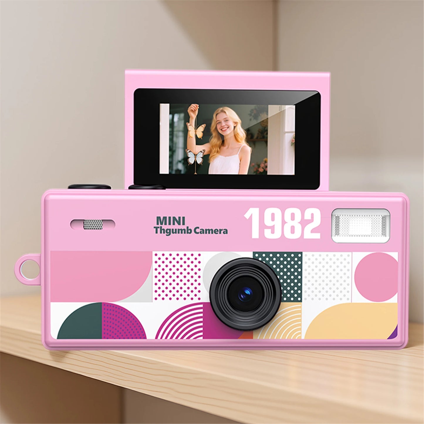 Shunmaii Retro Small Video Recorder Camcorder 1080P For Travel Vlog