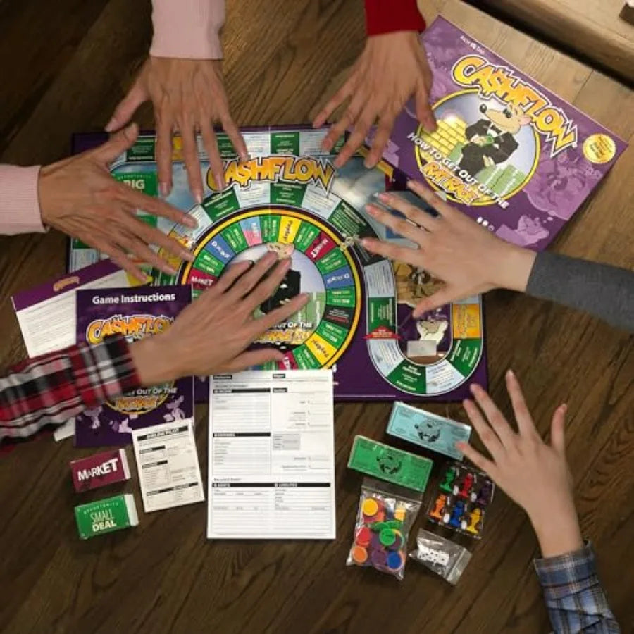 XMSJ CASHFLOW Board Game Educational Finance Literacy for Teens 14 and Up Interactive Learning Game