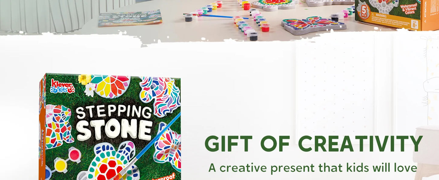 Joyfy Kids Stepping Stones Painting Kit Five Garden Stones Set