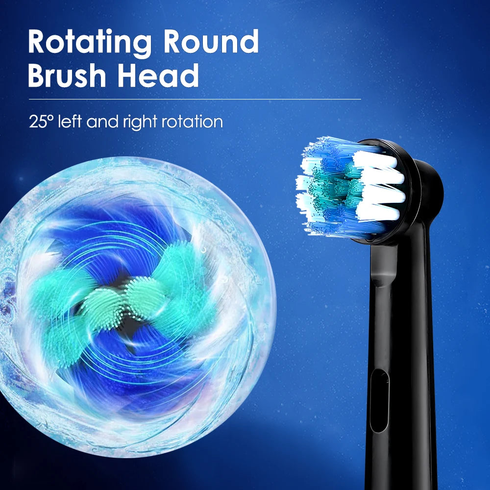 AFDEAL Rotating Electric Toothbrush With 4 Heads And 5 Modes