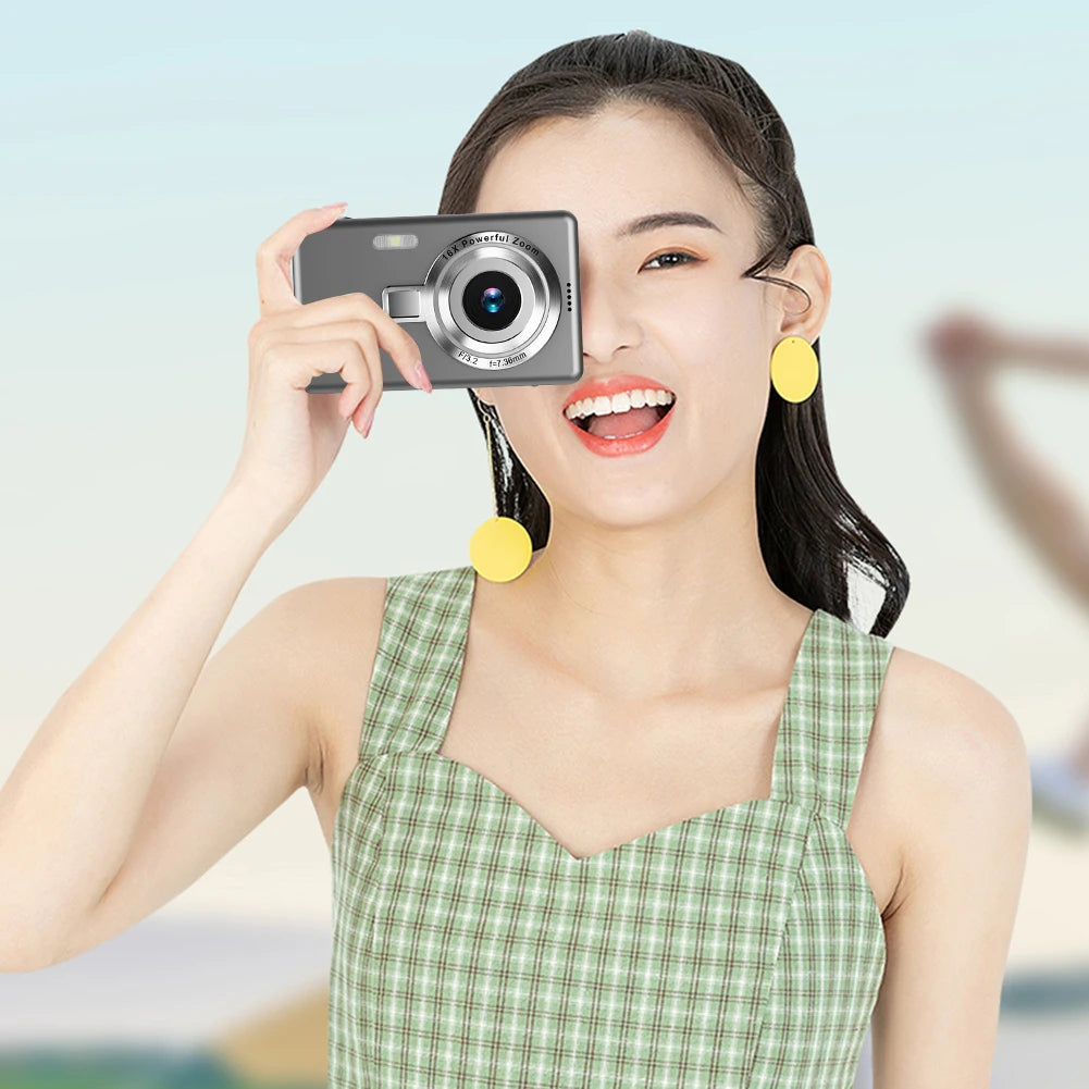 APWIKOGER 4K HD Digital Camera With 16x Zoom Camcorder Vlogging