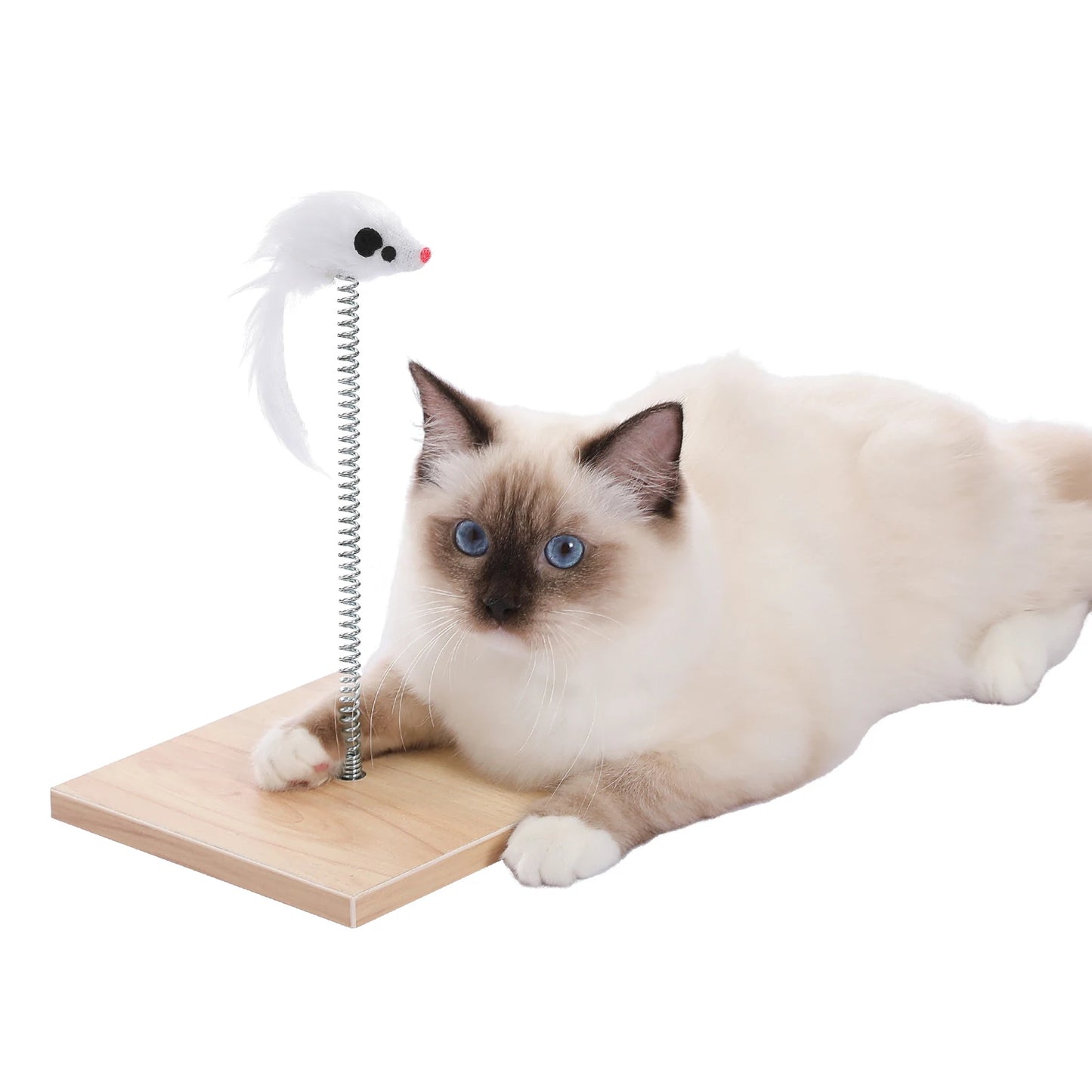 PAWZ Road Wood Cat Condo Tower With Scratching Pad Mats