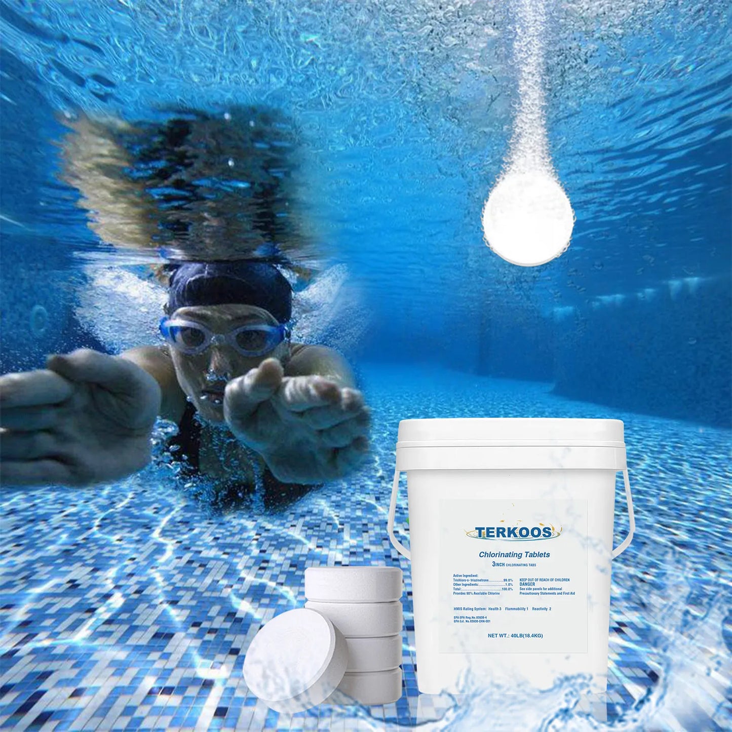 Keezumy Chlorine Tablets for Swimming Pools Water Purifier