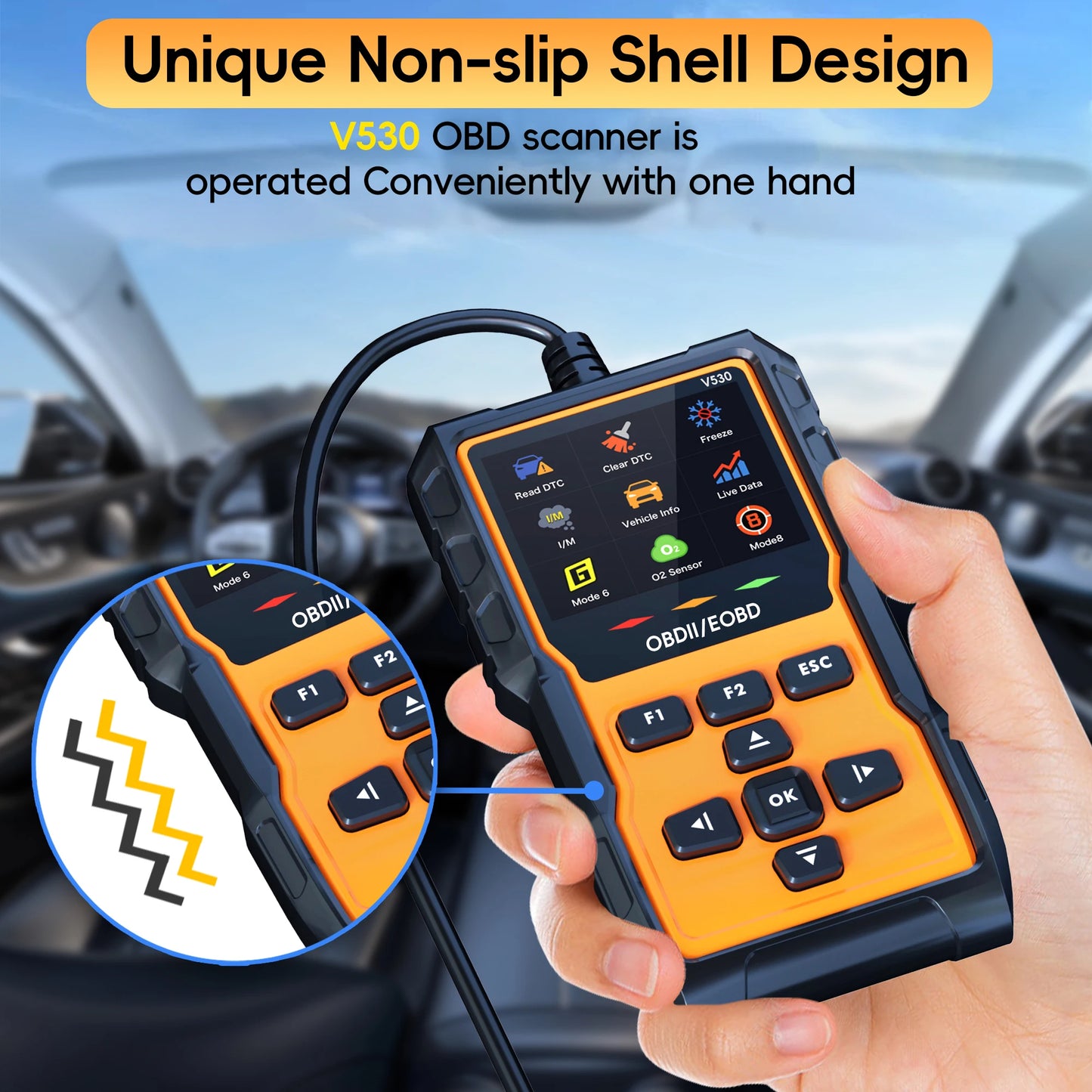 Hign-concerned OBD2 Scanner Diagnostic Tool Check Engine Codes Mode 6 8 Car Diagnostic Scan With Reset