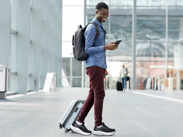 Men Slip On Wide Toe Box Shoes With Arch Support For Running And Walking