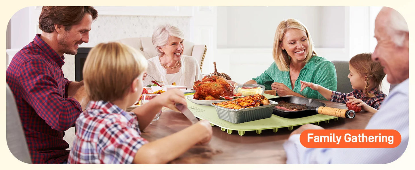 Electric Warming Tray 8 Heat Settings Portable Food Warmer