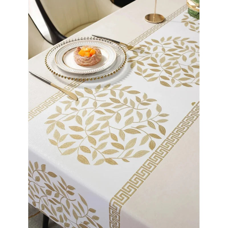 Heat Resistant Waterproof Tablecloth For Dining Room