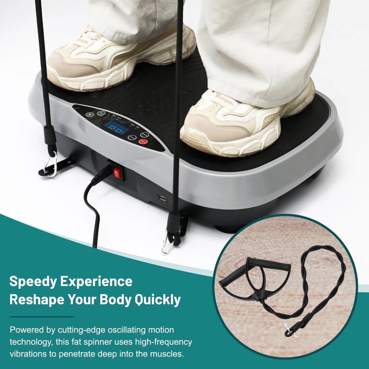 H Vibration Plate Exercise Machine For Fat Burning Fitness