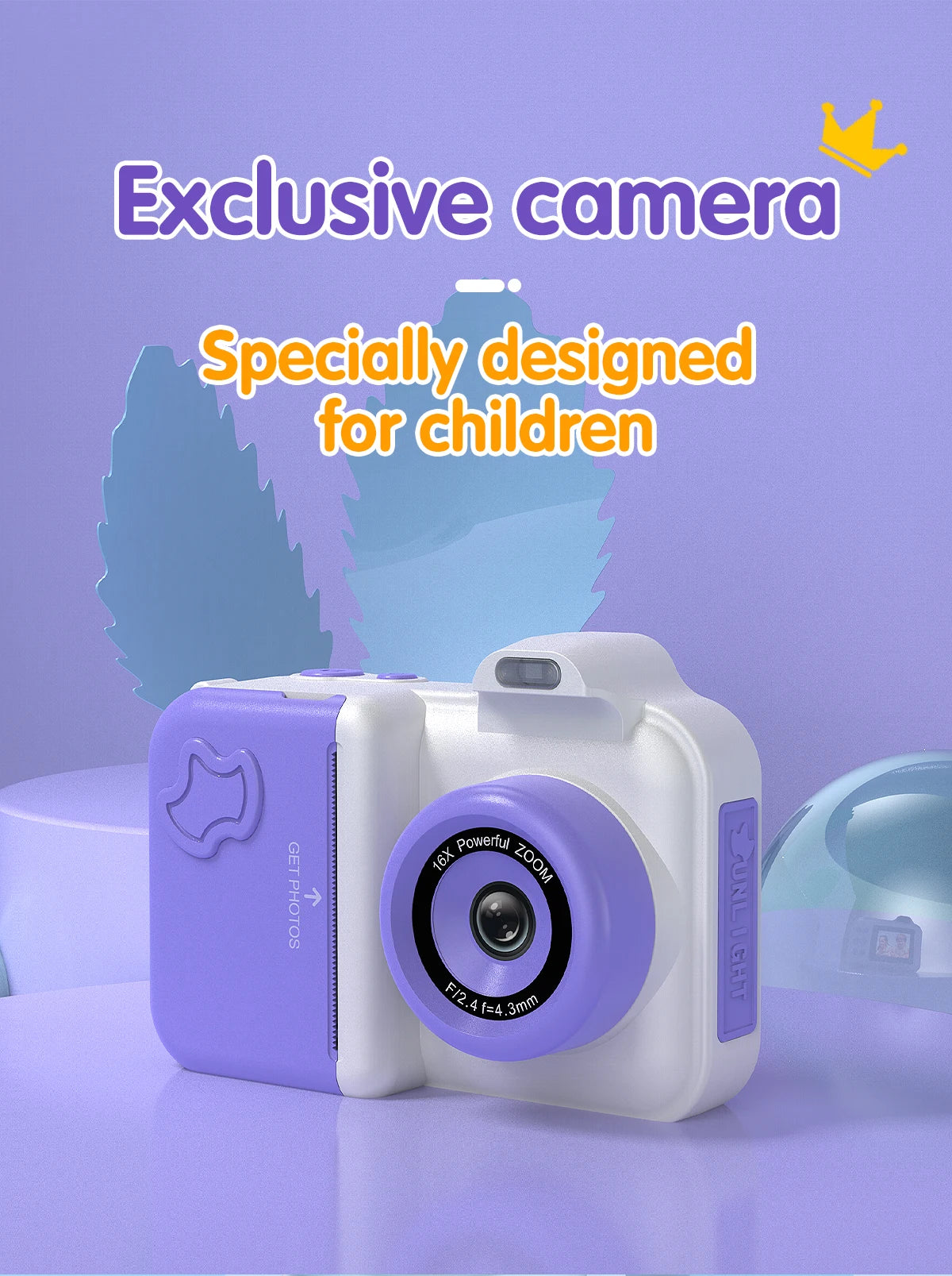 Misirun Kids Instant Print Camera Mini Digital Photo Camera